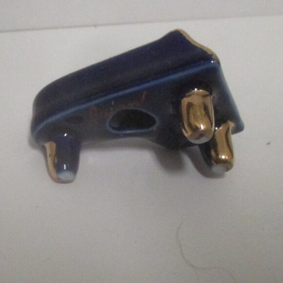 Vintage Miniature Dollhouse Cobalt 7-Pc Porcelain Dinnerware Set plus Piano - Picture 8 of 8